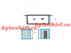 Строительная бытовка для жилья 6м